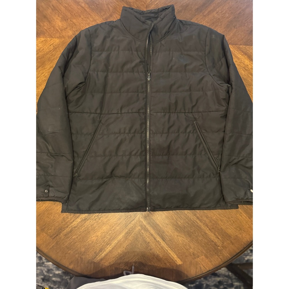 The North Face Black Puffer Jacket Lightweight Full Zip Coat |v1